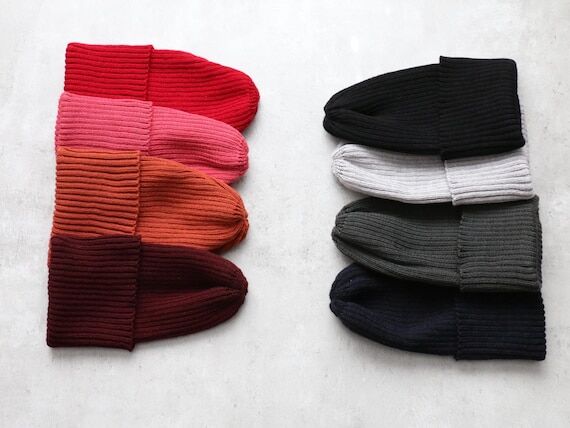 Trawler hat wool hand knitted hat Ribbed woo...