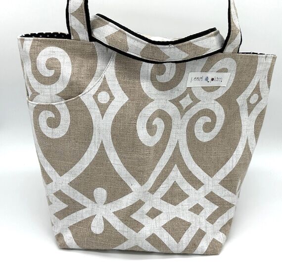 Madelyn Tote // Garden Gate // Large Knitting...