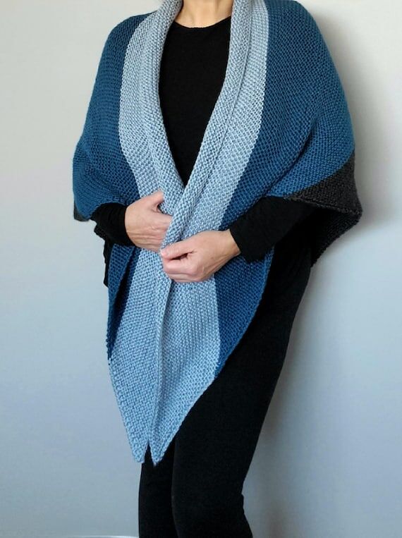 Back Porch Shawl Knitting Pattern: Beginner G...