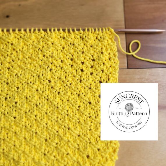 Easy Knit Washcloth Pattern: Beginner Friendl...