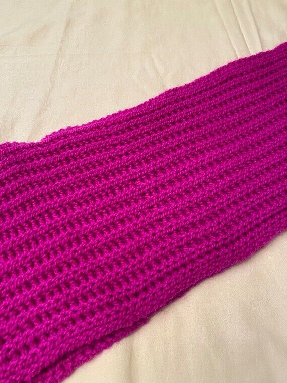 100% Handmade Wool Scarf Custom, 2.5 yards Lo...