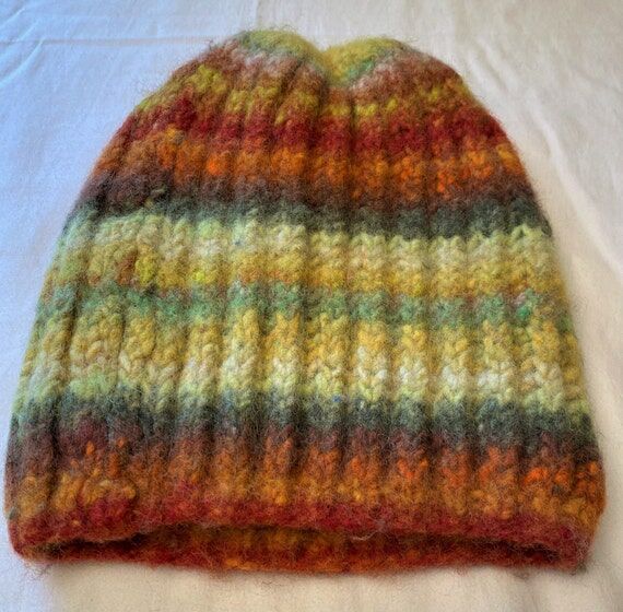 Extremely Warm Beanie Hat, 100% Wool, Handmad...