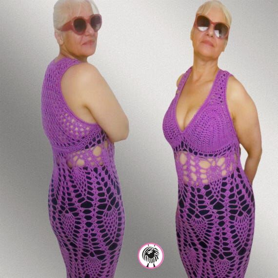 Handmade Crochet Beach Dress | Organic Cotton...