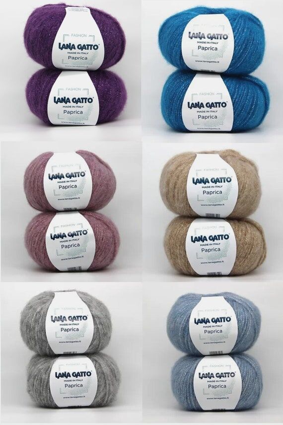 Lana Gatto Paprica, Knitting Yarn, Italian Ya...