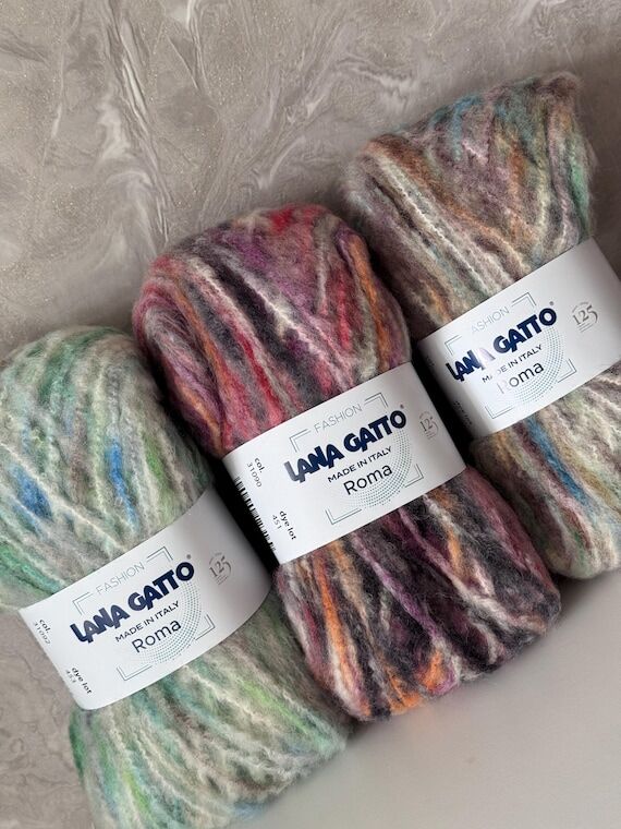 Lana Gatto Roma kitting yarn, Wool with Nylon...