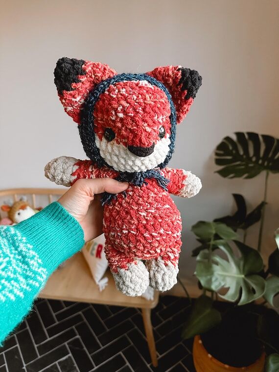 Fox Plush Lovey - Finn - Soft Crochet Stuffed...