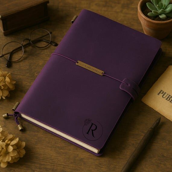 Leather Sketchbook Journal A5 Personalized Re...