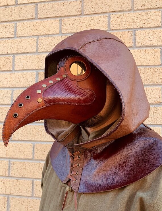 Leather Plague Doctor Mask (Made to Order)...