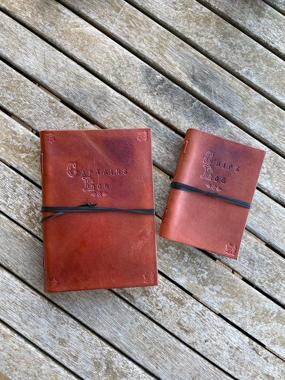 Captain's Log Handmade Leather Journal (Made ...