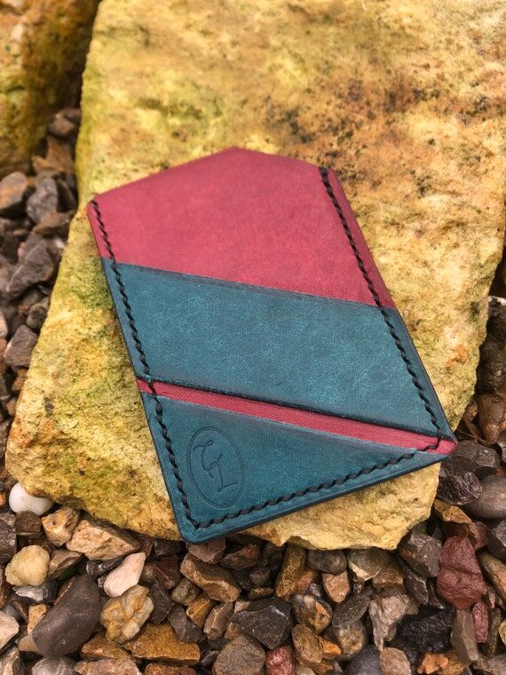 Handmade Pueblo Leather Card Wallet, Minimali...