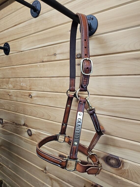 GRABER" Handmade Leather Horse Halter: a...