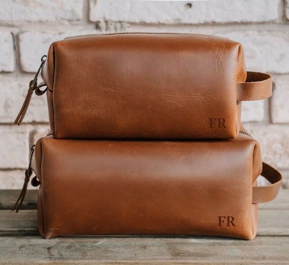Personalized Groomsmen Gift Dopp Kit Bag Cust...