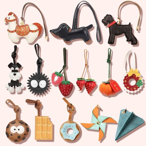 Handmade Leather Bag Charm | Genuine Leather ...