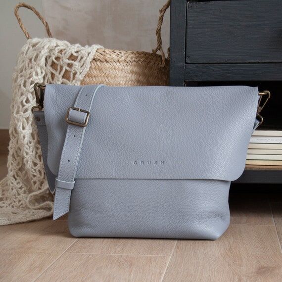 Handmade Leather Crossbody Bag: Everyday Hand...