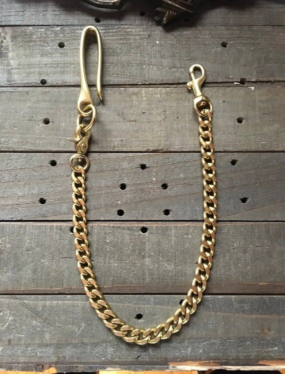 Brass Wallet Chain (flat curb style)...