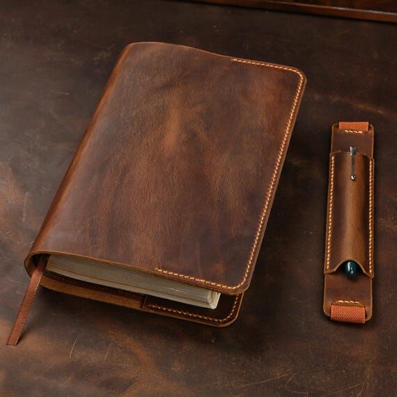 Personalized Leather cover for bible KJV , Cu...
