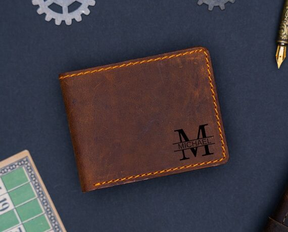 Leather Wallet, Handstitched Leather Wallet, ...