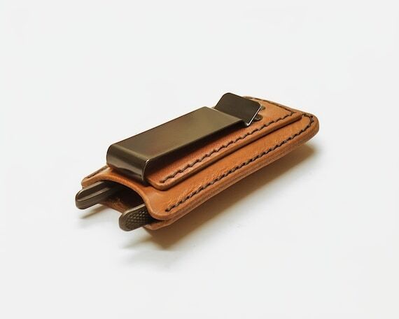 Handmade Leather EDC Belt Organizer, Multitoo...