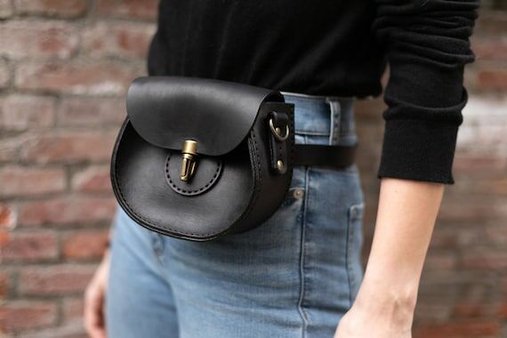 Leather Cell Phone Crossbody Bag: Mini Saddle...
