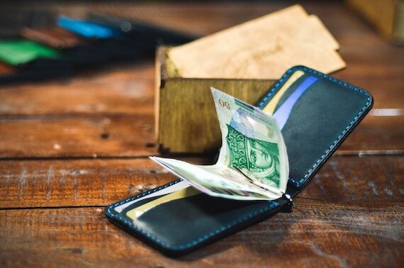 Minimalist Leather Money Clip Wallet: Unisex ...