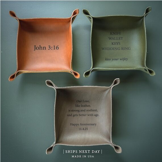 Personalized Leather Anniversary Gift - Custo...