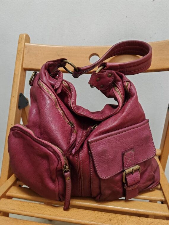 Leather Bag Soft Shoulder Handbag for Women I...