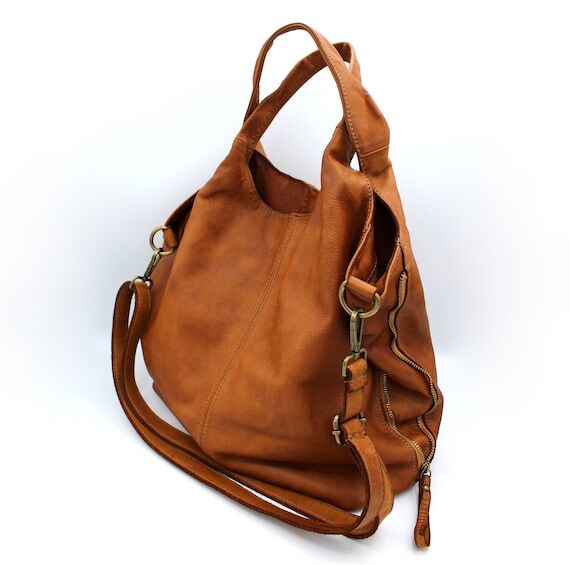 Leather Bag Soft Shoulder Bag Leather Handbag...