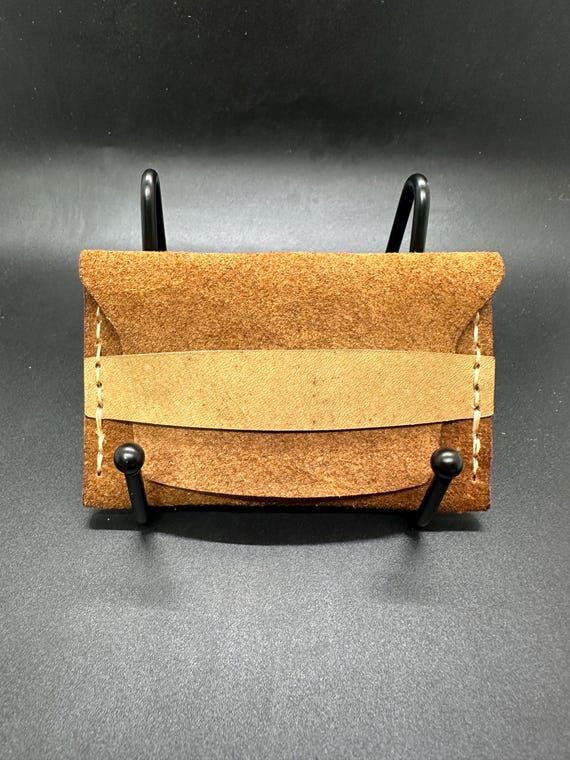 One-Pocket Leather Wallet with Flat Closure S...
