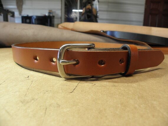 Ladies Handmade Leather Belt, 100% Full Grain...