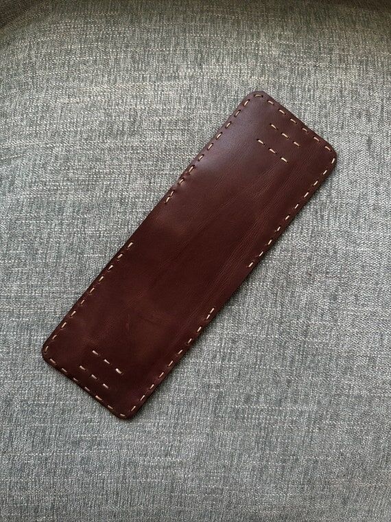 Hand Stitched Leather Mini Wallet: Brown Card...