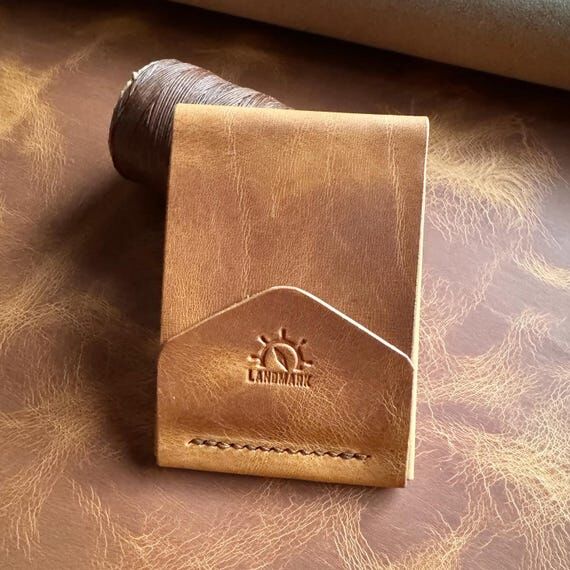 Handmade Full Grain Leather Wallet: Minimalis...