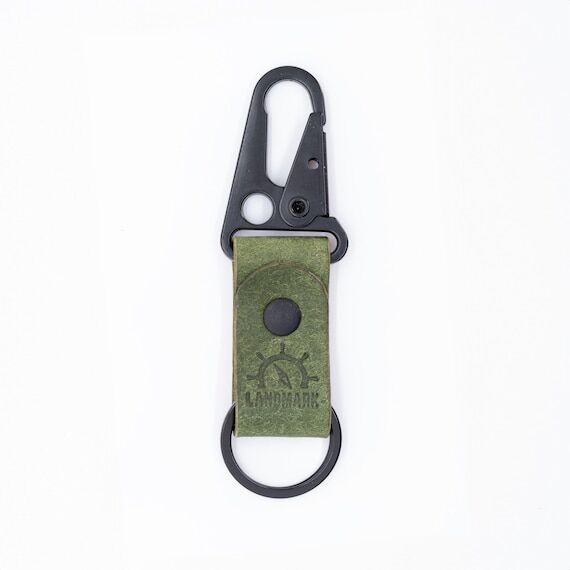 Full Grain Leather HK Sling Clip Keychain - T...