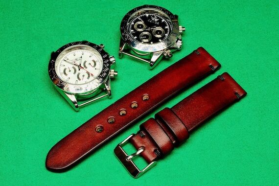 Handmade Watch Strap Cognac Brown Chromexcel ...