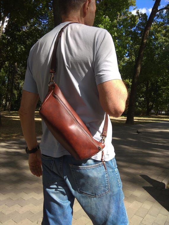 Genuine Leather Crossbody Sling Bag – Urban...