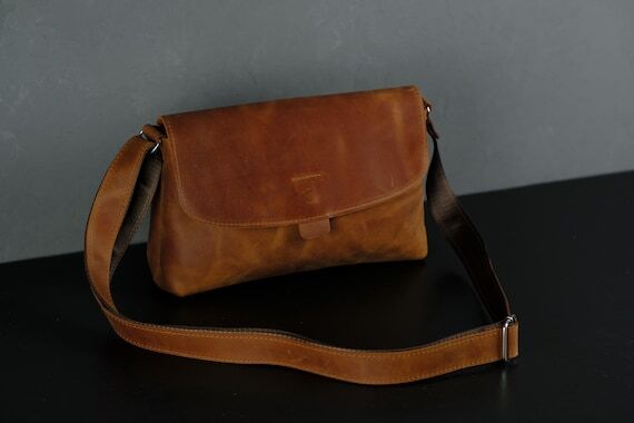 Personalized Leather Crossbody Bag for Women ...