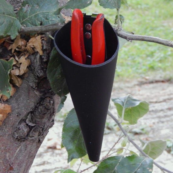 Handmade Leather Secateurs Holster: Clip-On G...