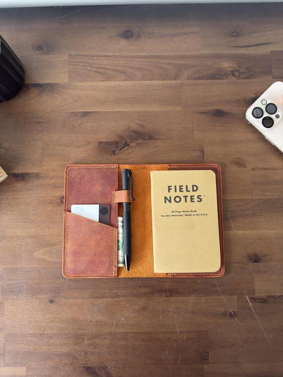 Field Notes Cover, Personalized Leather Field...