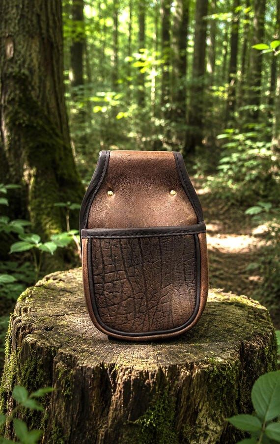 Embossed Water Buffalo Leather Single Shell P...
