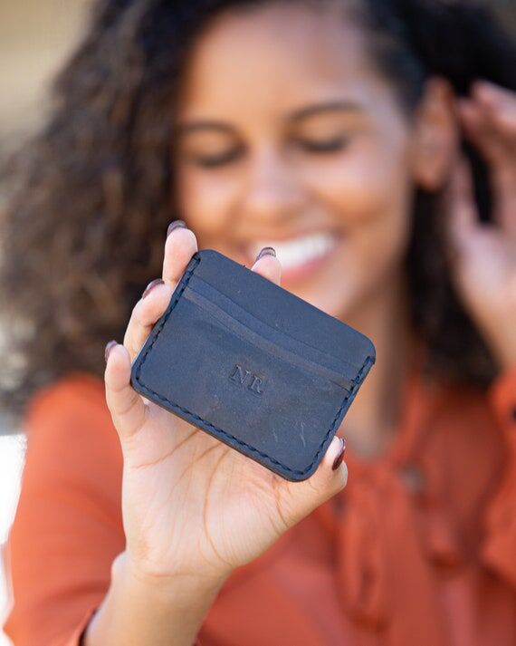 Personalized Full-Grain Leather Wallet – Sl...