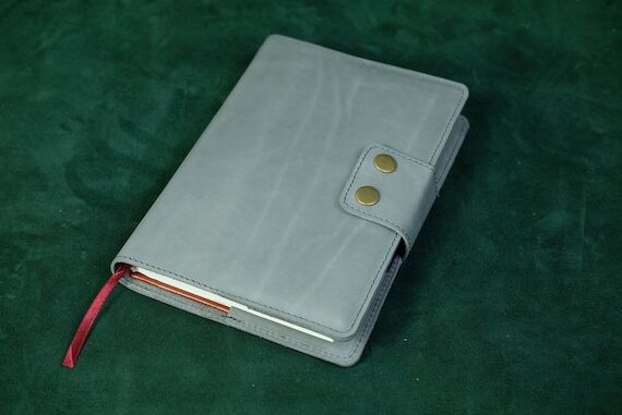 Vintage Leather Notebook Cover, Refillable Jo...