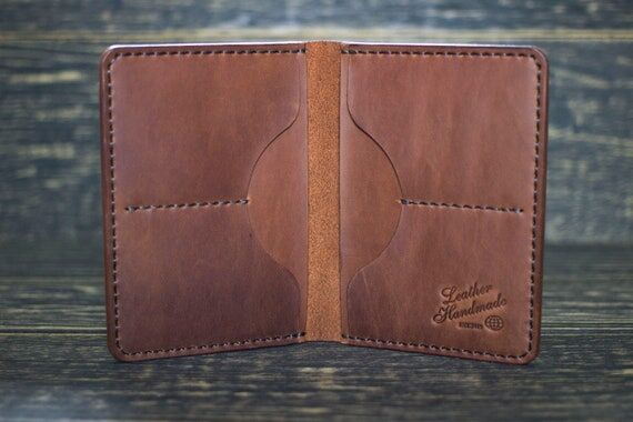 Leather wallet mens, Travel wallet, Passport ...