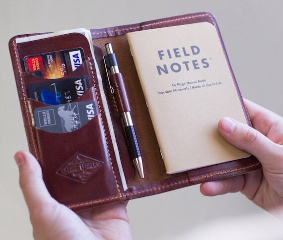 Leather Field Notes Wallet - Lifetime Leather...