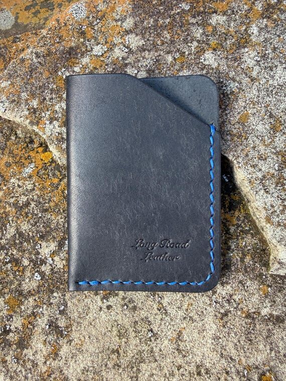 Black Pueblo Leather Card Wallet – Ultra Sl...