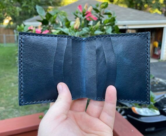 Bespoke Handmade Men’s Vertical Leather Bif...