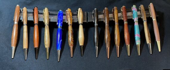 Handmade Slimline Pens. Various hardware and ...