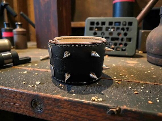 Punk Rock Style Spiked Bracelet (The Alt Cuff...