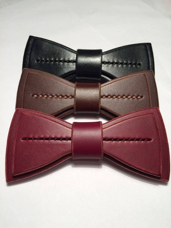 Handcrafted Leather Bowtie: Formal Occasion, ...