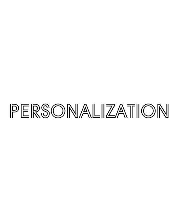 Personalization...