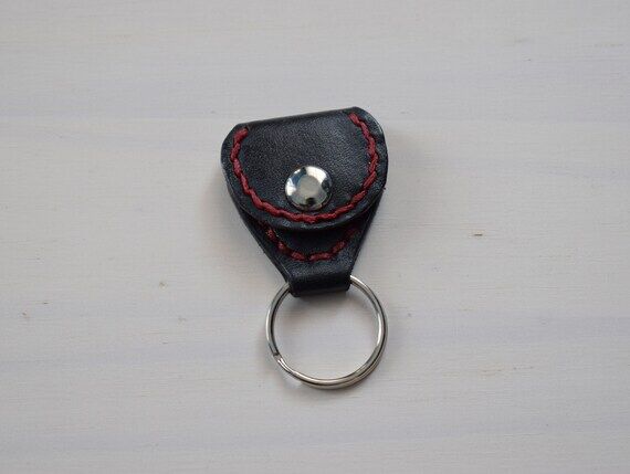leather guitar pick holder...