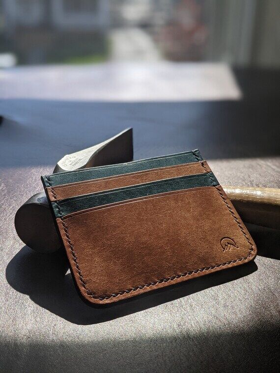 Luxury Sharkskin Leather Minimalist Wallet...